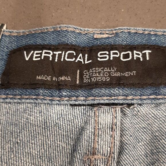 Vertical Sport Blue Stone Straight Leg Jeans NWT - Picture 6 of 12